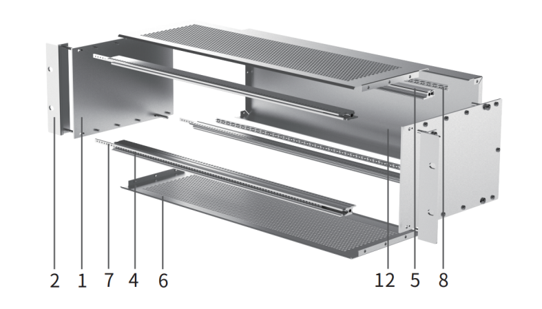 19'' Eurocard Subrack for Compact PCl VME VMEx64 System