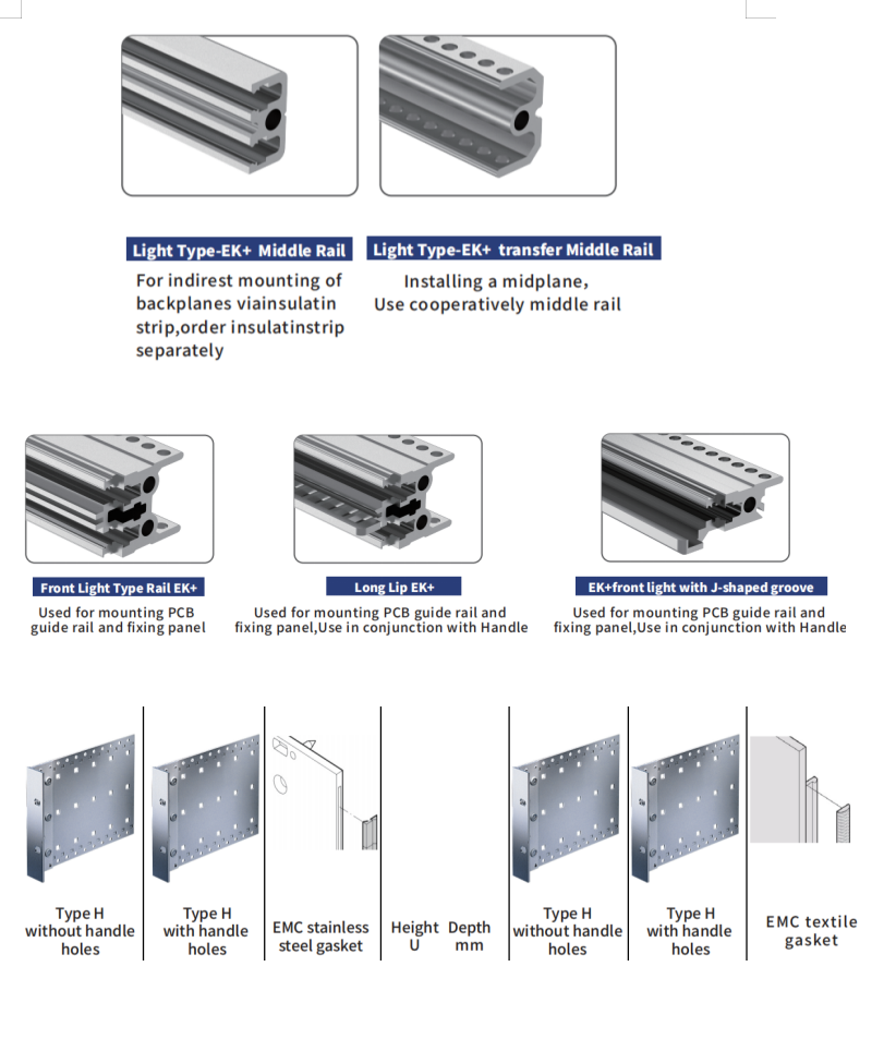 19'' Eurocard Subrack for Compact PCl VME VMEx64 System