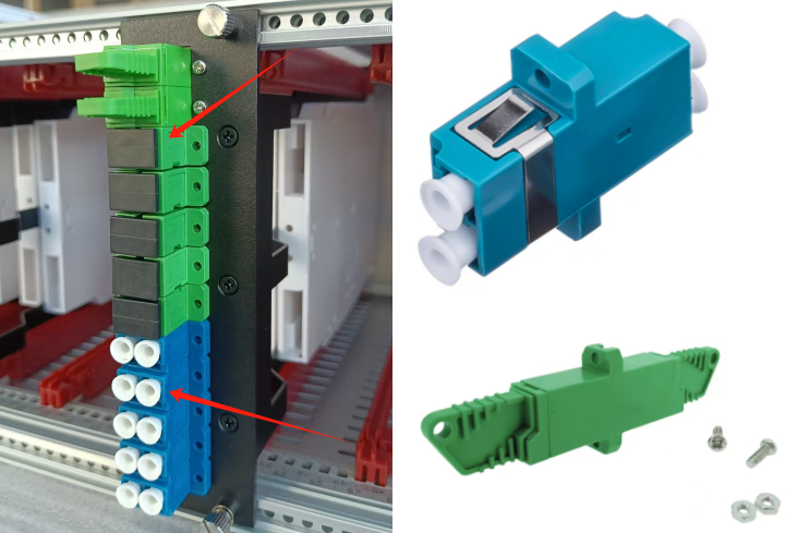 RD.PN 1016026（E2000 APC fiber optic adapter）