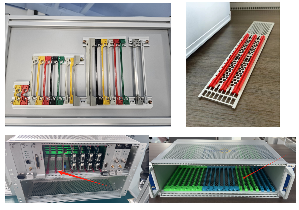Plastic guide rail 160mm 220mm for PCB or plug-in units