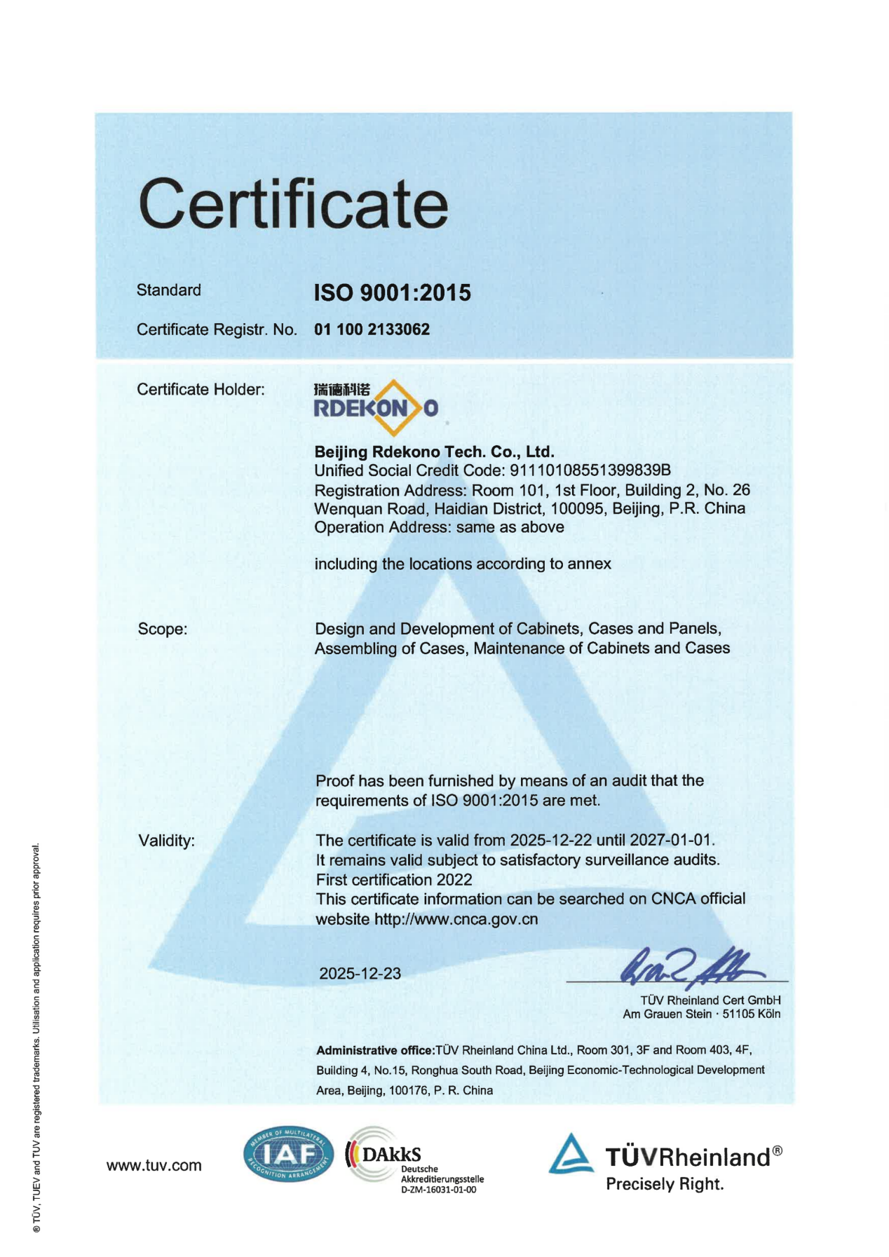 Building Quality Through International Standards and Digital Management: How RDEKONO Strengthens Its Manufacturing Excellence