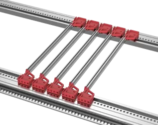 Multi piece type CPCI guide rail