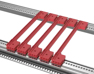 Square head guide rail