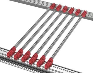 Multi piece type B guide rail