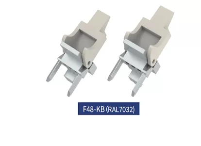 DIN-Power fixing bracket for male connectors, for 19in racks according to DIN EN 60297